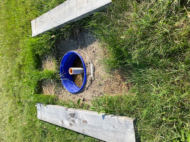 bucket in ground